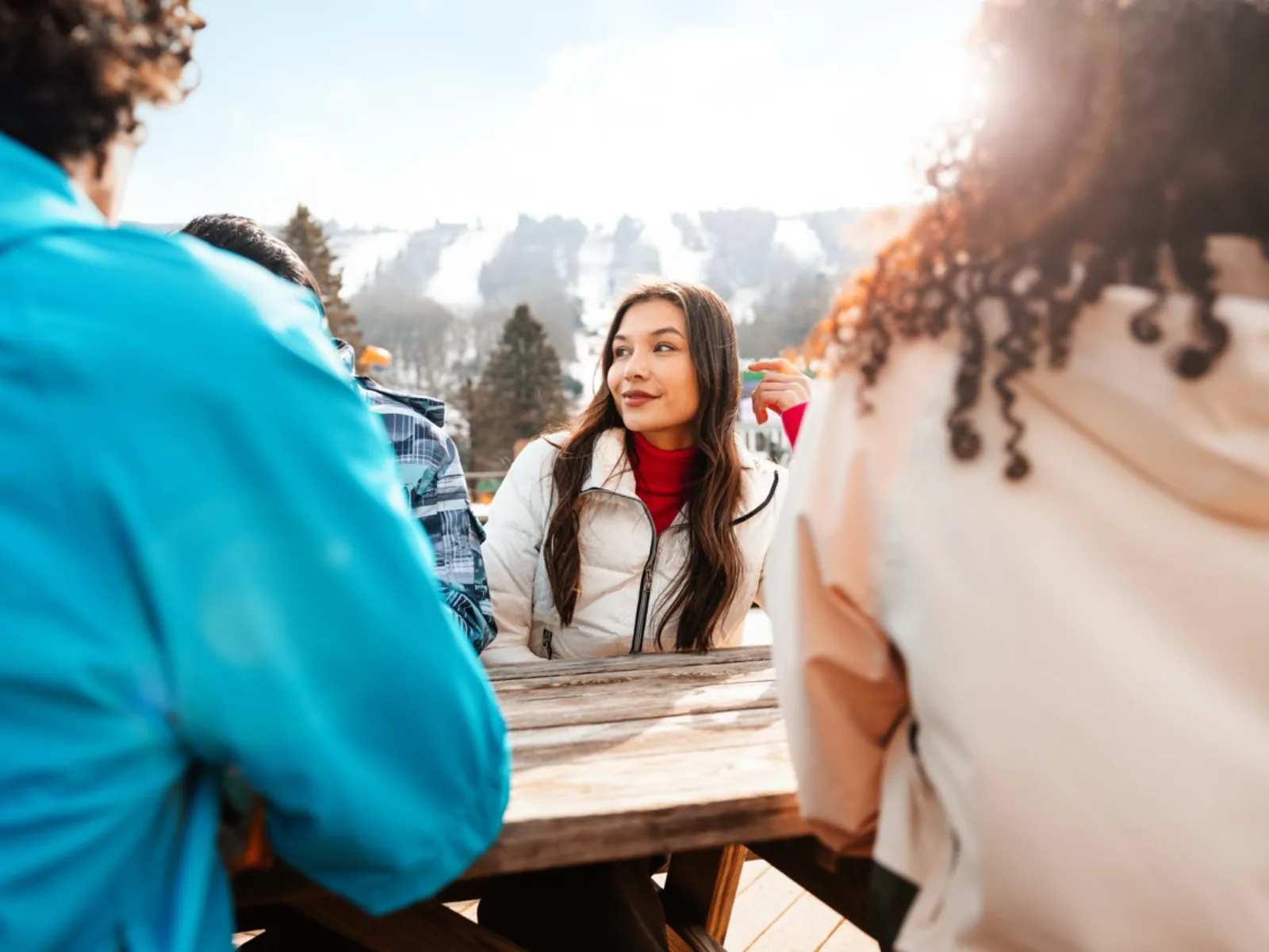 Camelback winter campaign — slope-side moment from a recent winter brand spot.